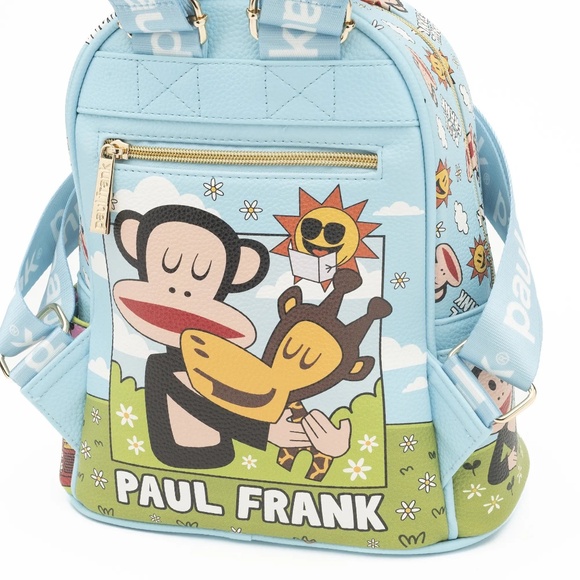 NEW WondaPop x Paul Frank Monkey Bag Vegan Leather Mini Fashion Backpack - Picture 3 of 10